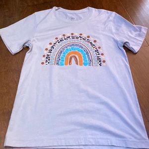 Lulu mac women’s size small, short sleeve shirt rainbow shirt